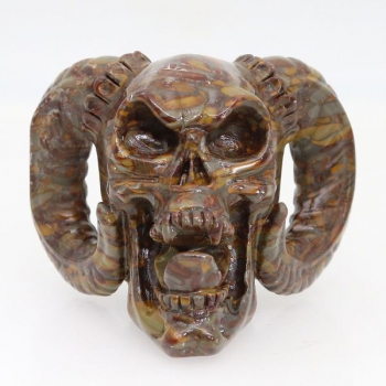 Skull Horned Damon Bamboo Stone